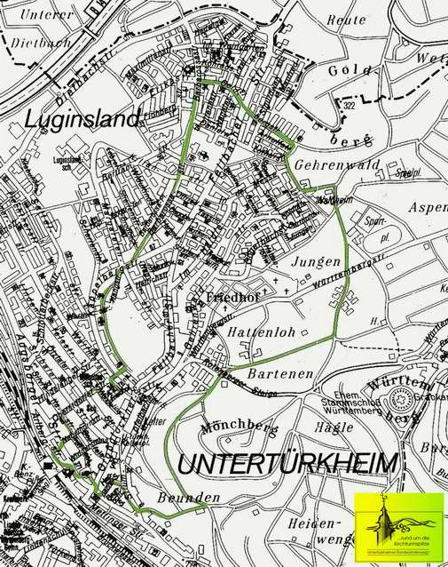 Rundwanderweg I klicken für Vergrößerung