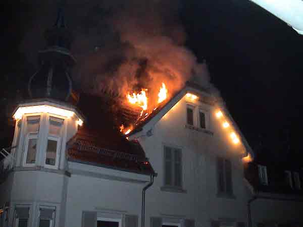 Dachstuhlbrand 1.1.2004